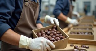 EMPACADO DE CHOCOLATE: Fabrica Requiere +80 Personas Para Trabajar